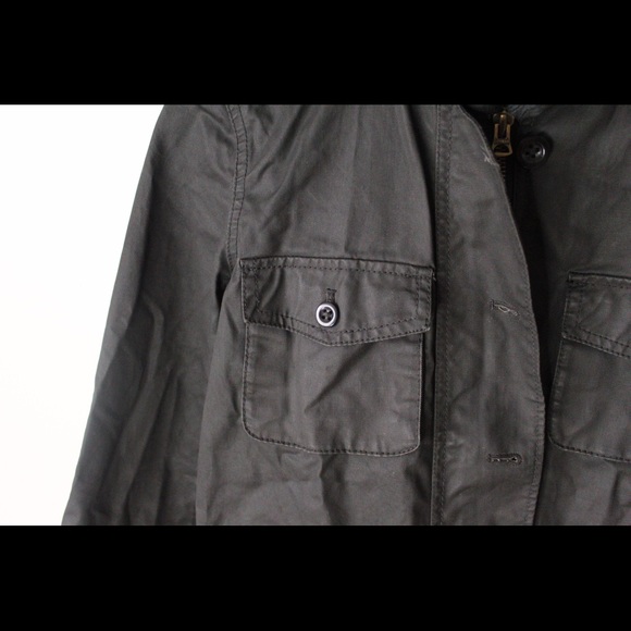 J. Crew XS Washed & Aged Black Utility Jacket - Picture 4 of 9